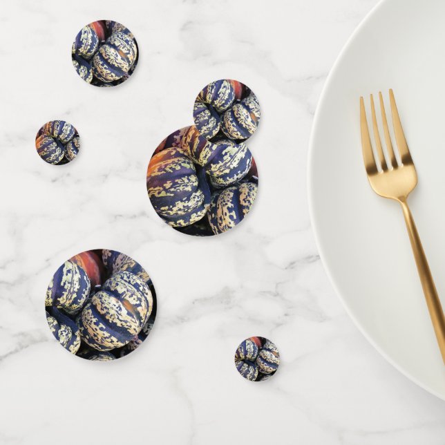 Rustic Striped Pumpkins  Confetti (Group)