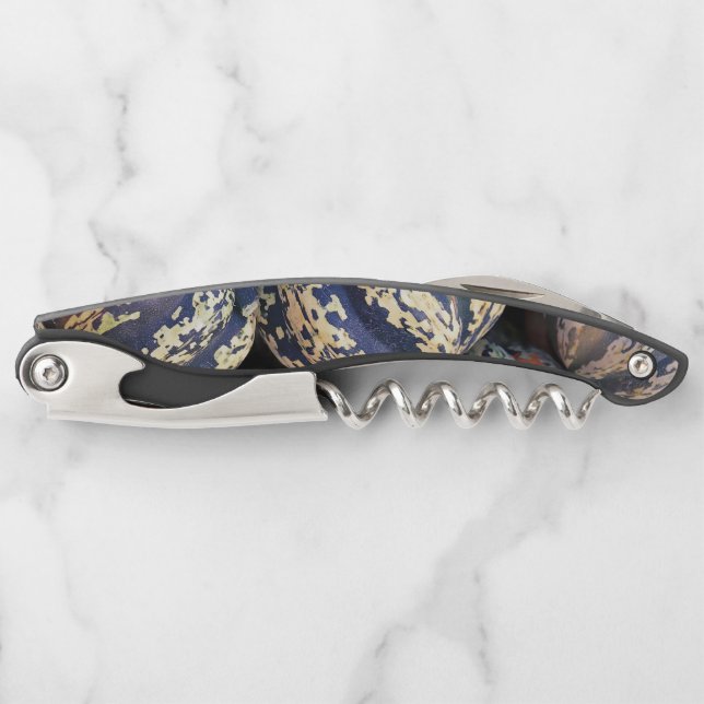 Rustic Striped Pumpkins  Corkscrew (Front)