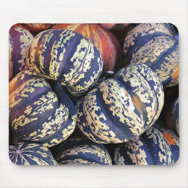 Rustic Striped Pumpkins  Mouse Pad (Front)