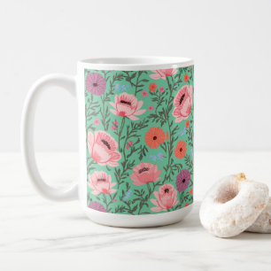 Rustic-Style Watercolor Wildflowers Coffee Mug