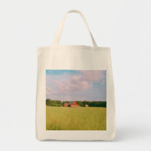 Rustic summer field, Helsingia, Sweden Tote Bag