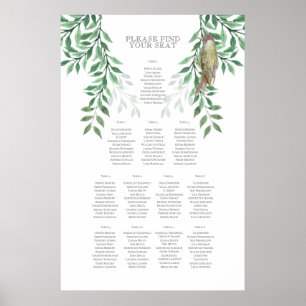 Rustic Summer Wedding Seating Chart