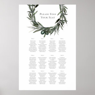 Rustic Summer Wedding Seating Chart
