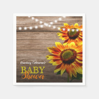 Rustic Sunflower Baby Shower