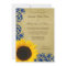 Rustic Sunflower Blue Swirls Wedding