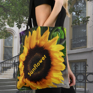 Rustic Sunflower Country Tote Bag