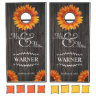 Rustic Sunflower Mr Mrs Wedding
