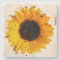 Rustic Sunflower Stone Coaster