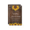 Rustic Sunflower String Lights Wedding Invitation