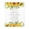 Rustic Sunflower Themed Wedding Stationery Budget