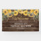 Rustic Sunflower Wood Bridal Shower Banner