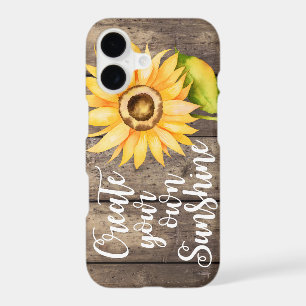 Rustic Sunflower Wood with Quote