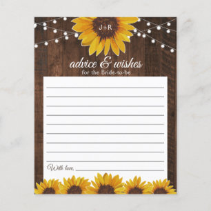 Rustic Sunflowers & Lights Monogram Wedding Advice