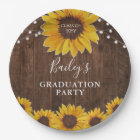 Rustic Sunflowers & Lights Photo Graduation Party