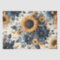 Rustic Sunflowers Navy Blue Daisies Decoupage