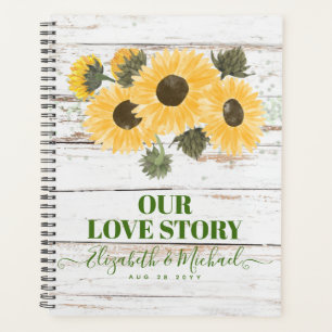 Rustic Sunflowers Sage Wedding Planner