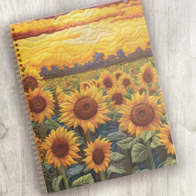 Rustic Sunflowers Sunrise Notebook (Creator Uploaded)