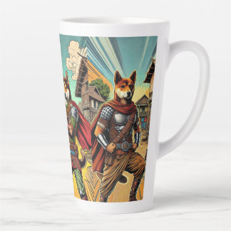 Rustic Superdog Latte Mug: The Indie Hero Latte Mug