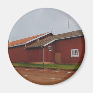 Rustic Swedish Cottage Magnet