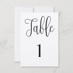 Rustic table number kraft. Modern country wedding