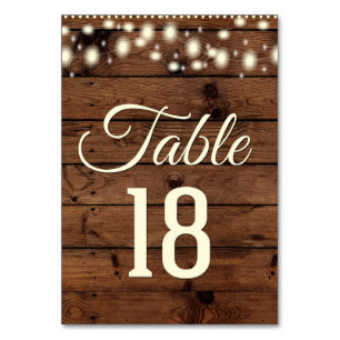 Rustic Table Number, Number 18, EIGHTEEN