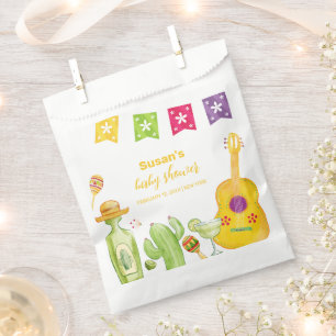Rustic Taco 'Bout Cactus Lime Guitar Baby Shower Favour Bag
