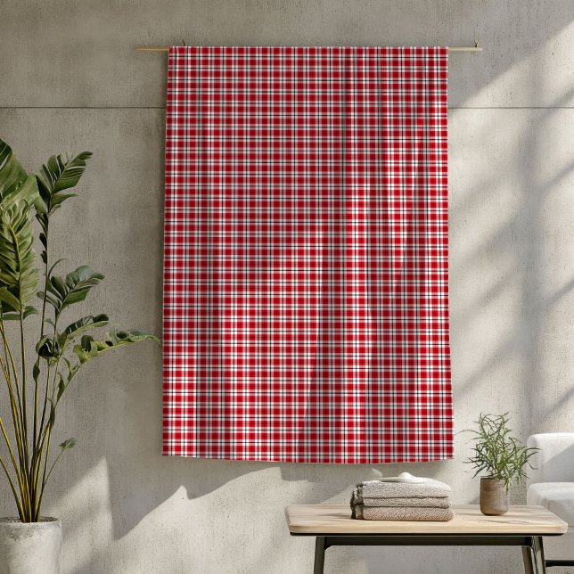 Rustic Tartan Throw Red and Black Lumberjack Look Fleece Blanket (Rustic Tartan Throw Red and Black Lumberjack Look Fleece Blanket)
