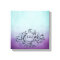 Rustic Teal and Purple Bohemian Guest Book Canvas