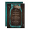 Rustic Teal Mason Jar Wedding Invitations