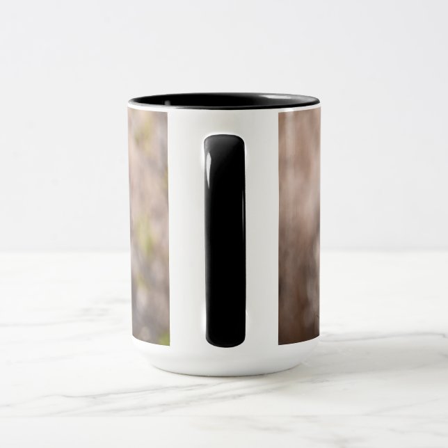 Rustic Teasel Thistle Dried Plant Pattern Mug (Handle)