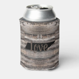 rustic TENNESSEE LOVE in script | Can Cooler