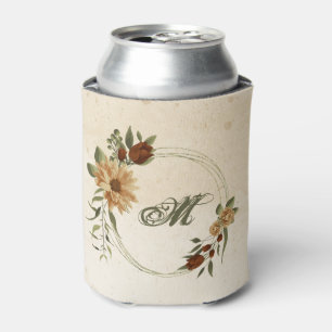 rustic terracotta floral greenery can cooler