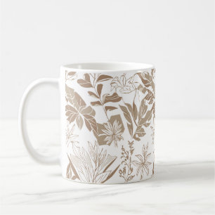 Rustic Terracotta Wildflower Boho Eclectic Spring Coffee Mug