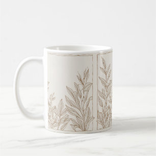 Rustic Terracotta Wildflower Boho Eclectic Spring Coffee Mug