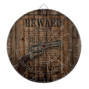 rustic texas star cowboy western country dual gun dartboard