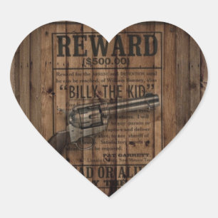 rustic texas star cowboy western country dual gun heart sticker