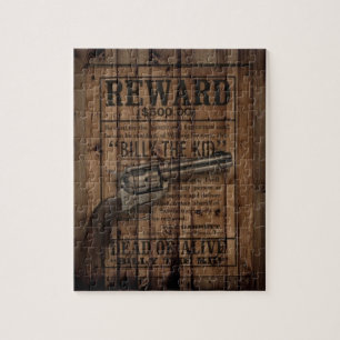 rustic texas star cowboy western country dual gun jigsaw puzzle