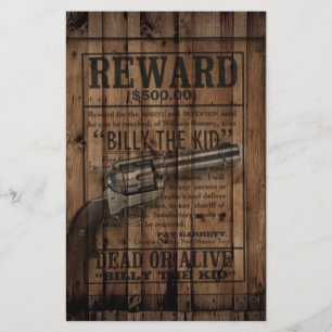 rustic texas star cowboy western country dual gun stationery