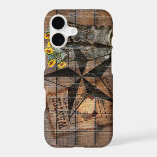 Rustic Texas Star Western Pistol Cowboy Boots