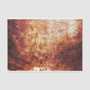Rustic Texture Gold Rust Brown Decoupage Tissue Paper