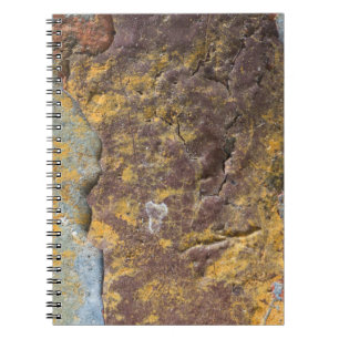 Rustic Texture With Flaking Paint On a Rusty Wall Notebook