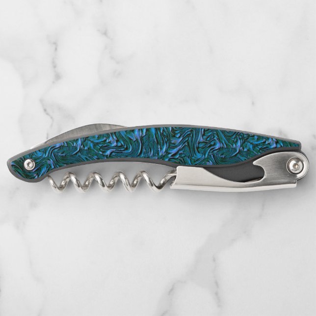 Rustic textured wall in burnt cadet blue  corkscrew (Back)