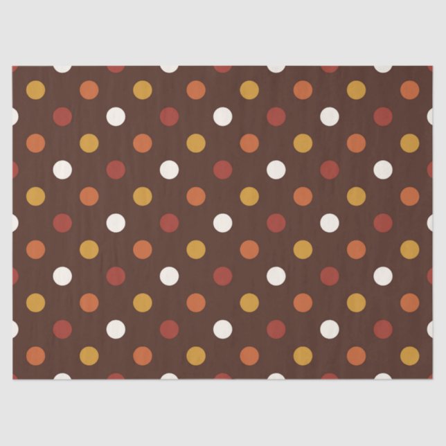 Rustic Thanksgiving Holiday Fall Autumn Colourful Tissue Paper (Front)