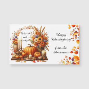 Rustic Thanksgiving Pumpkin Watercolor Autumn