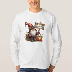 Rustic Thanksgiving Pumpkin Watercolor Autumn T-Shirt