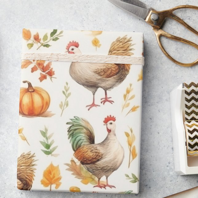 Rustic Thanksgiving Pumpkins Decoupage Watercolor  Tissue Paper (Creator Uploaded)