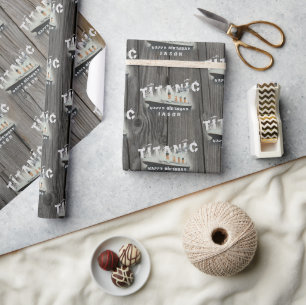 Rustic Titanic Wrapping Paper