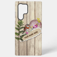 Rustic Torn Paper Wood Oil Paint Personalise Name