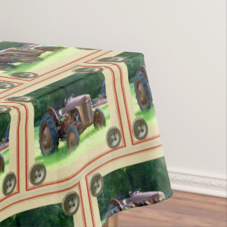 Rustic Tractor Table Cloth