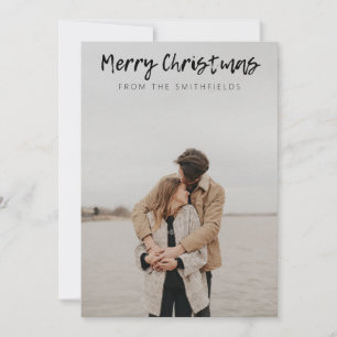 Rustic Travel  Lake Christmas Holiday Card
